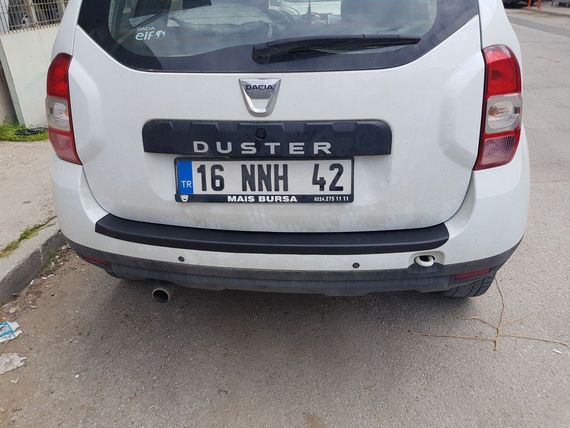 Накладка на задній бампер EuroCap (ABS) для Dacia Duster 2008-2018 рр | Зображення 2