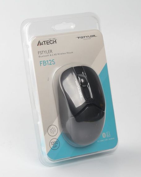 Миша бездротова A4Tech Fstyler FB12S (Black),  USB, колір чорний | Зображення 9