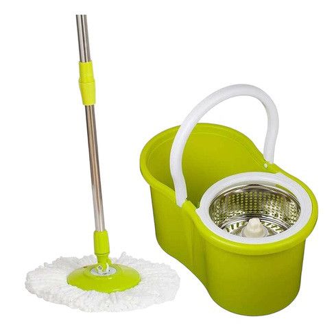 Универсальная швабра с отжимом-центрифугой и ведром Easy Mop Круглая Швабра. MN-456 Цвет: зеленый | Зображення 4