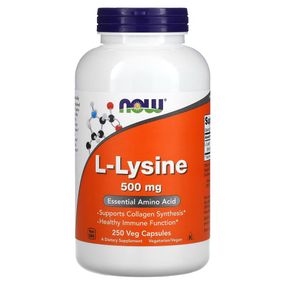 L-лізин NOW Foods L-Lysine 500 mg 250 caps