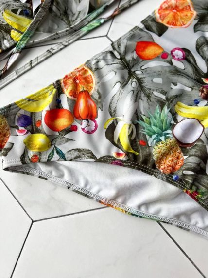 Роздільний купальник з спідничкою Plus Size з квітковим принтом | Зображення 5