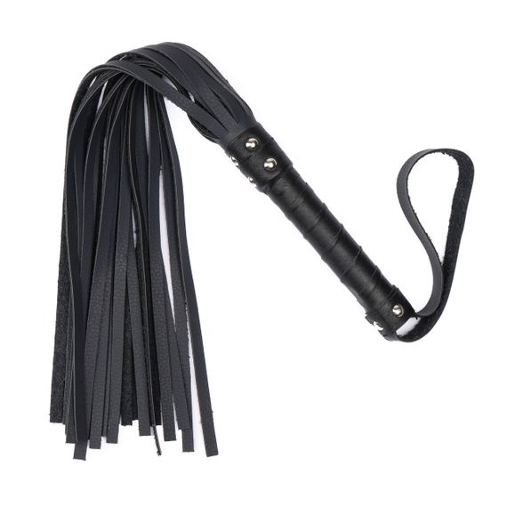 Флогер з комбінованої шкіри Flirty COMBO Leather - Black & Dark Blue, BM-00011 sexstyle | Зображення 1