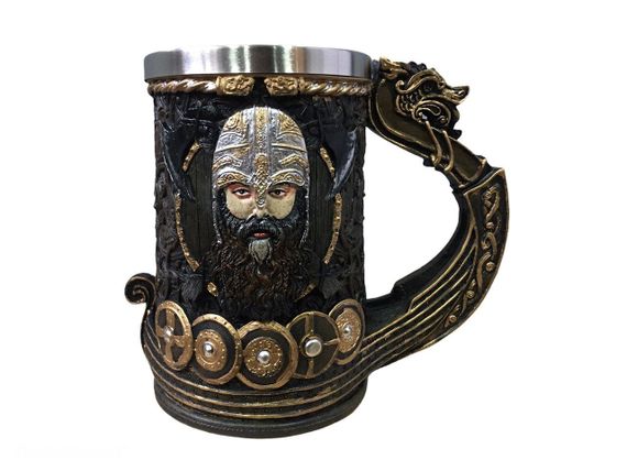 Кухоль Чашка Гра Престолів Дракар Вікінг Танард Stark Targaryen 3D Пивний кухоль "Danegeld Tankard"