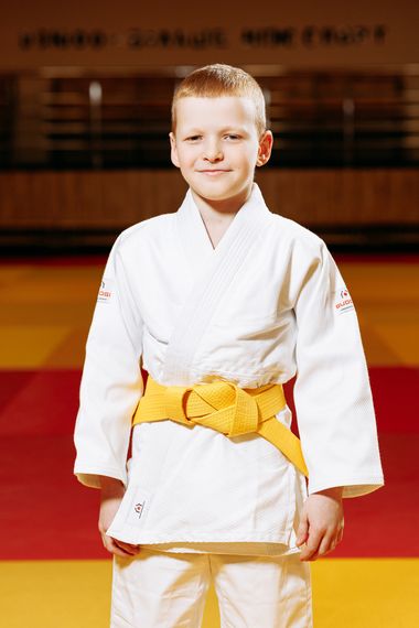 Біле дитяче кімоно для хлопчиків, дзюдо, TM BUDOGI серія BEGINNER, 110 см | Зображення 1