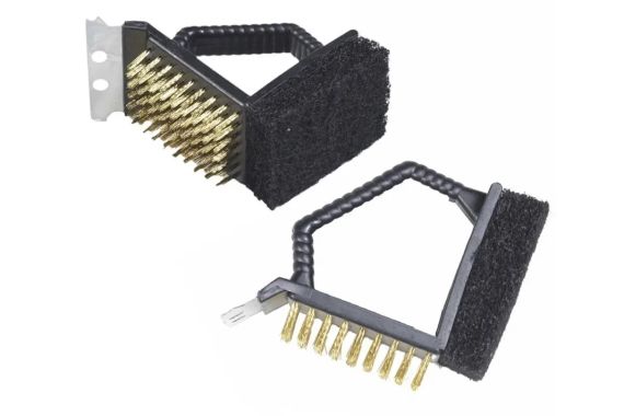 Щетка для чистки барбекю CD-15A с пластиковой ручкой