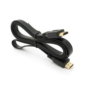 Кабель Merlion HDMI-HDMI 1.5m,v1.4,плоский Black,(Пакет),Q150