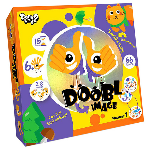 Розважальна настільна гра "Doobl Image" DBI-01-01U укр. мовою  Мультібокс 1
