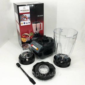 Профессиональный блендер для коктейлей Crownberg Cb-0999, Электрический блендер стационарный для смузи VS-80