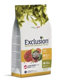 Повнораціонний сухий корм Exclusion Adult Beef Large Breed з яловичиною для дорослих собак великих порід 12 кг