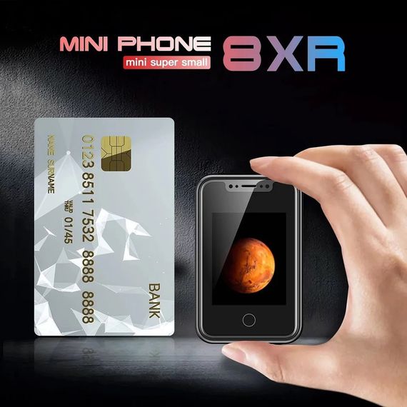 Мини мобильный телефон AIEK BM 8XR 2SIM Mini Gold | Зображення 3
