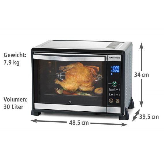Електропіч з грилем Rommelsbacher BGE 1580/E, 30л | Зображення 2