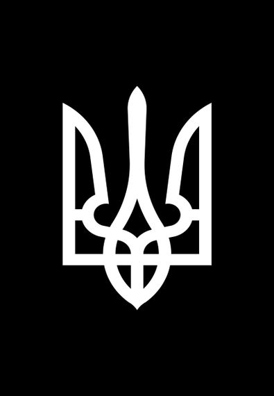 Чоловіча чорна футболка з тризубом "Тризуб білий", 3XL | Зображення 1