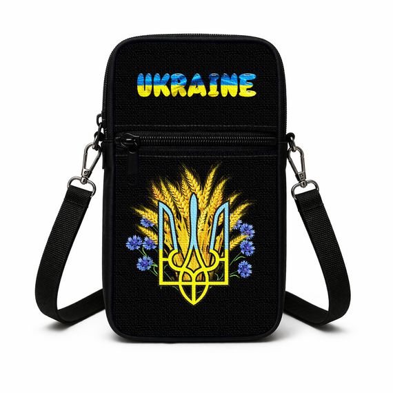 Сумка-чохол для телефону Україна дитяча сумка через плече, водонепроникна міні-сумка (5124)