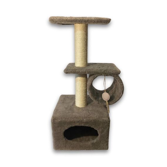 Дряпка Природа Саванна для котів з барабаном капучино 38x38x90 см