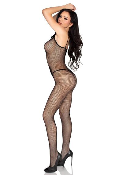 Бодістокінг Leg Avenue Crotchless Fishnet Bodystocking One Size Black Sex Aura | Зображення 3