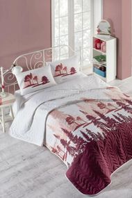 Покривало Eponj Home 10503 Туреччина 160*220 см  Бавовна Бордове