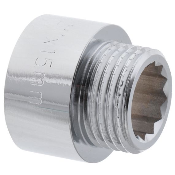 Удлинитель 1/2" 15мм (хром) Koer KF.E06-15.CHR (KF0093) | Зображення 2