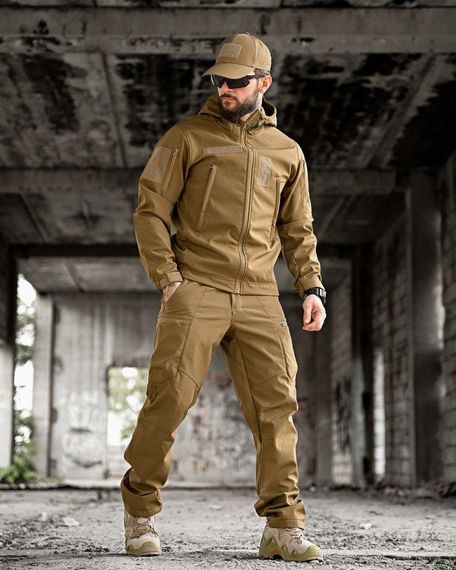 Тактичний костюм софтшел sofftshel AURA койот ПП7821 | Зображення 2