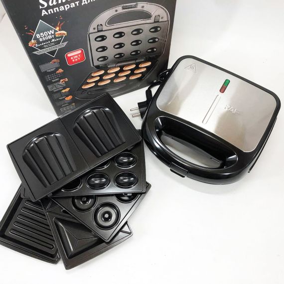 Бутербродница электрическая, Мультипекарь мультимейкер, Прижимная электробутербродница UM-45 | Зображення 8