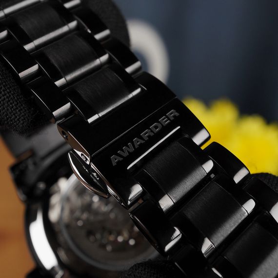 Годинник наручний Awarder 048 Не Забуду Дім All Black Steel | Зображення 9