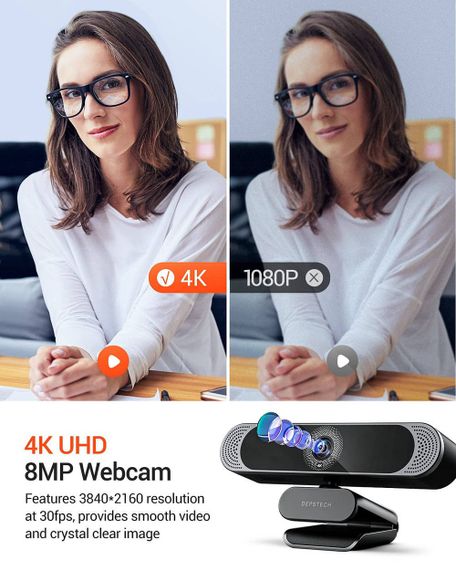 Вебкамера DEPSTECH с микрофоном | Зображення 5