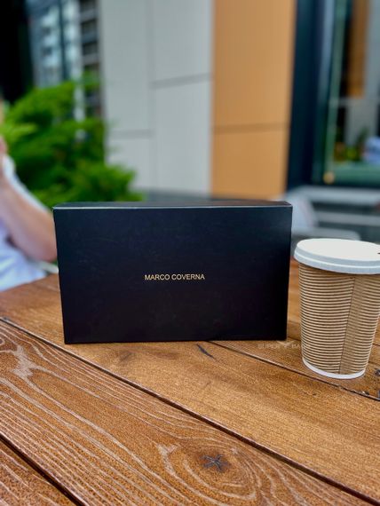 Коричневий гаманець-клатч на блискавці з блоком під картки із натуральної шкіри Marco Coverna MC086-5901С | Зображення 7