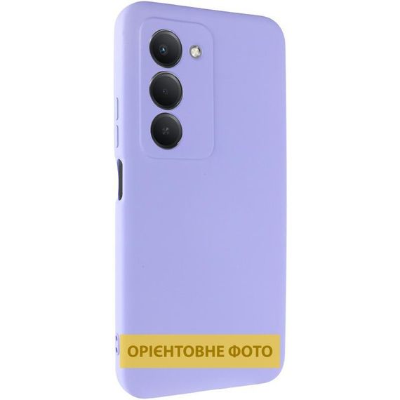 Чехол TPU GETMAN Liquid Silk Full Camera для Xiaomi Redmi 15 (Global) Сиреневый / Light purple