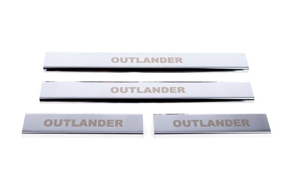 Накладки на пороги Carmos (4 шт, нерж.) для Mitsubishi Outlander 2006-2012 гг | Зображення 1