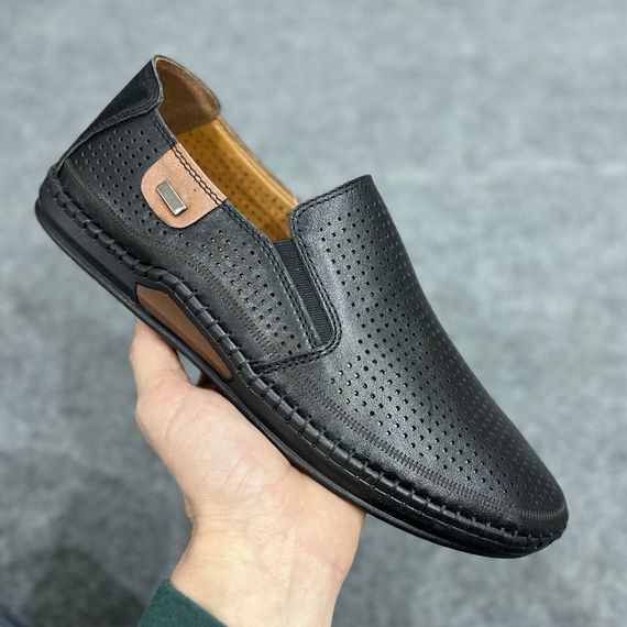 Дихаюче взуття - перфоровані чоловічі мокасини Rifellini (Туреччина) | Зображення 5
