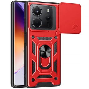 Чохол Ummi Camshield Serge Ring для Xiaomi Redmi Note 14 4G (Europe version) Червоний