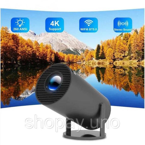 Портативный смарт-проектор 4K Ultra HD SMART, Android/iOS, Wi-Fi 6, Bluetooth, HDMI, домашний кинотеатр AM-89 | Зображення 8