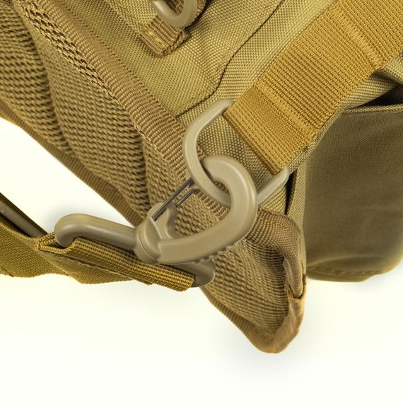 Сумка через плече Tribe Sling Pack 6,5 л coyote, тактична сумка Molle трайб військова | Зображення 6