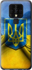 Чехол на Tecno Camon 16 SE CE7j Флаг и герб Украины 1 "375u-2398-17620"