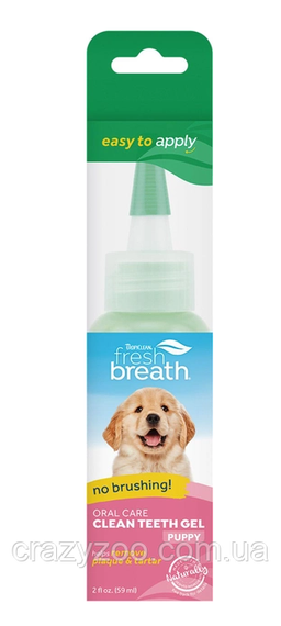 Гель для догляду за ротовою порожниною для цуценят TropiClean Fresh Breath Clean Teeth Gel 59 мл 001954
