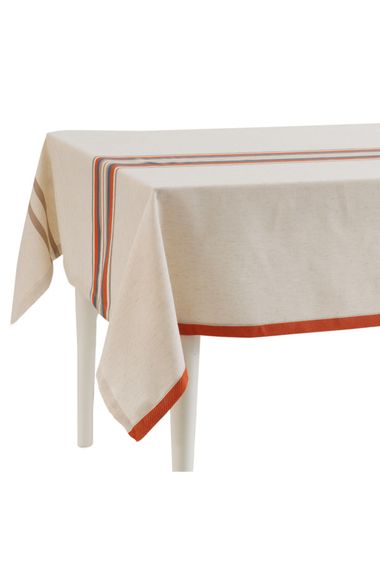 Скатертина Buldans 9856 Туреччина 160*240 см  Бавовна + поліестер Цегляний