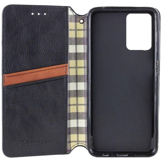 Шкіряний чохол-книжка GETMAN Cubic (PU) для Xiaomi Redmi Note 14 4G (Int. version) Червоний Чорний | Зображення 3