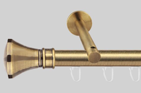 25 мм Карниз імпресійний металевий однорядний Антик 240 см