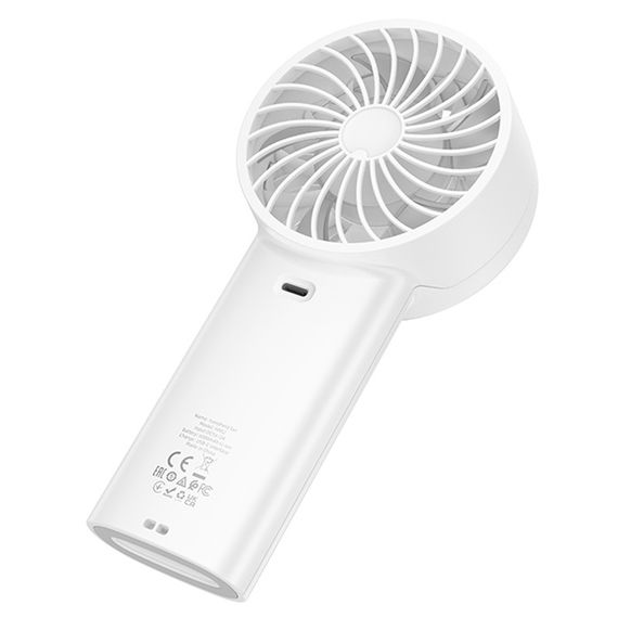 Портативний вентилятор Hoco HX62 Endless handheld fan 6000 mAh White | Зображення 6