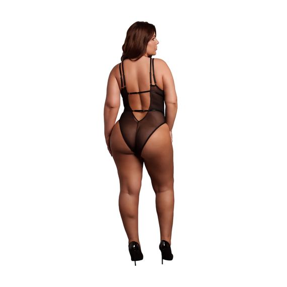 Еротичний боді  Bodysuit with Adjustable Sliders Plus Size | Зображення 4