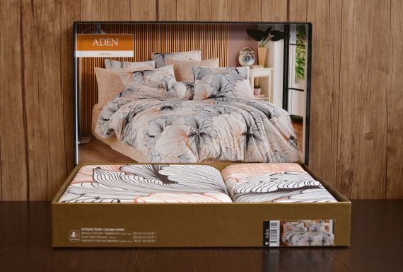 Постільна білизна EVA Ranforce 160 х 220 см. Aden Bronz | Зображення 1