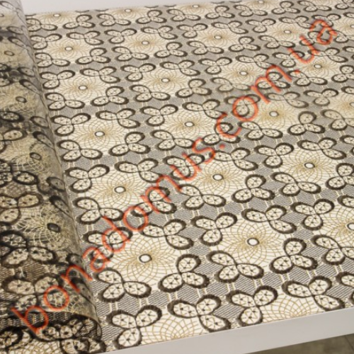 Клейонка кухонна 0,8мм*0,8м*20м силікон лазерна 6072 Bona Domus