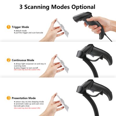 Сканер штрих-кода Heroje C1270BW 2D USB, Bluetooth (H-C1270BW-0101) | Зображення 3