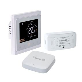 495122 Комплект беспроводного управления отоплением ZigBee: термостат встраиваний. + реле On/Off (220В) + Zigbee контролер