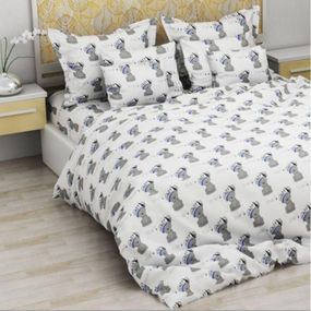 Комплект постельного белья SoundSleep Stoni бязь Односпальный 143х210 см белый (2800004818964)