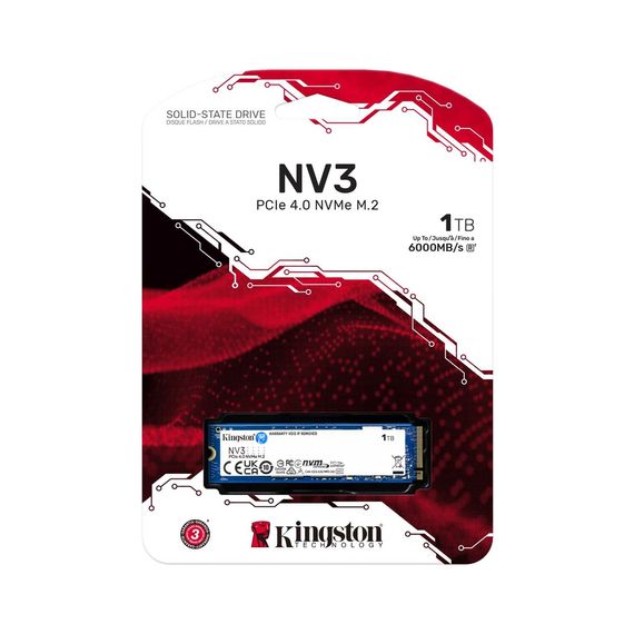 Накопичувач SSD M.2 2280 1TB Kingston (SNV3S/1000G) | Зображення 2