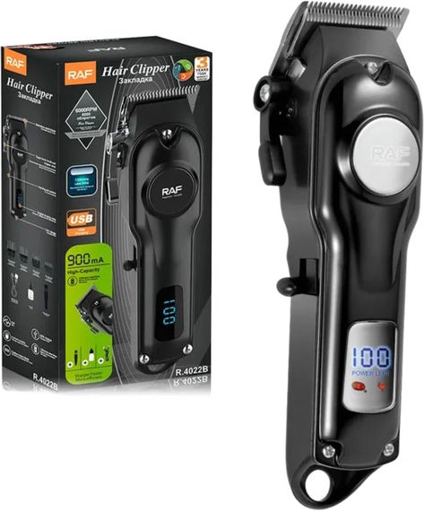 Акумуляторна стрижна машинка з насадками бездротова XPRO RAF R4022 (45083-R4022_298)