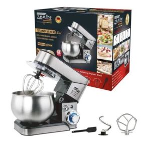 Планетарный миксер тестомес Zepline ZP-105  из нержавеющей стали Кухонный комбайн с чашей на 6л мощностью 3500 Вт