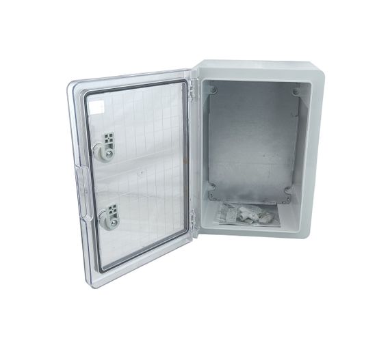 Корпус пластиковий ЩМПп-350х250х150 прозорі дверцята ABS IP65 Ny95504607 | Зображення 1