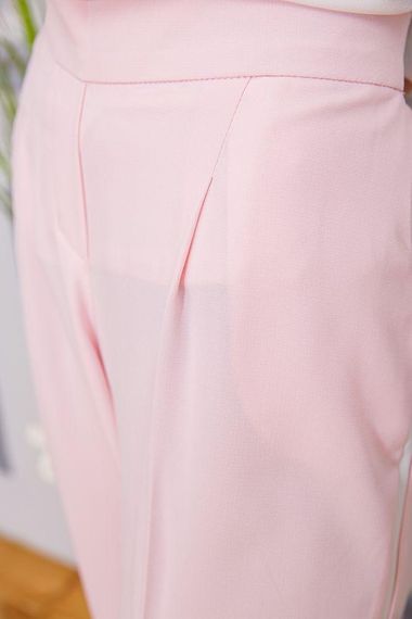 Брюки женские  цвет розовый 182R311 | Зображення 4