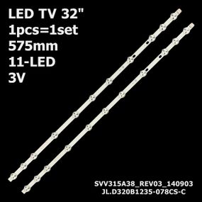 LED підсвітка TV 32" TX-32E302B TX-32A300E 32PFL3008H/12 LC32LD145 TE32287B301C10D 32TLKDLEDSMART 1шт